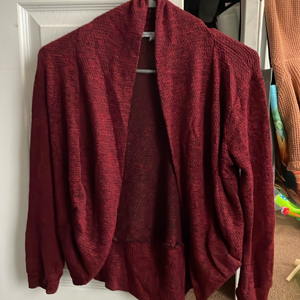 Medium maroon Charolette russe cardigan